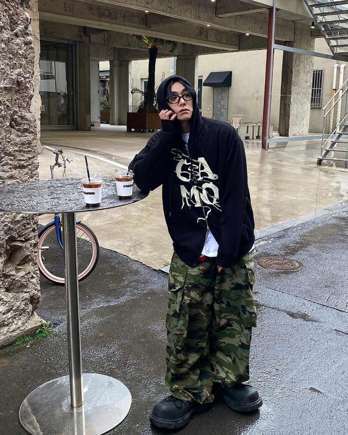 Camo Zip-up Hoodie