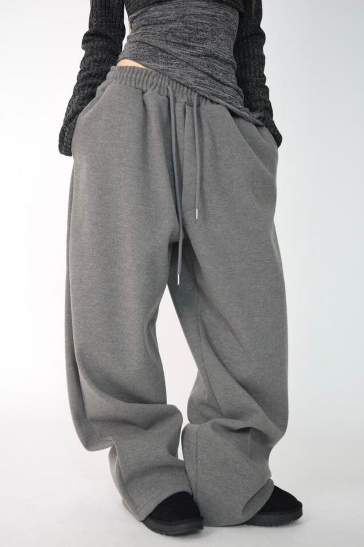 Over Wide Wool Pants