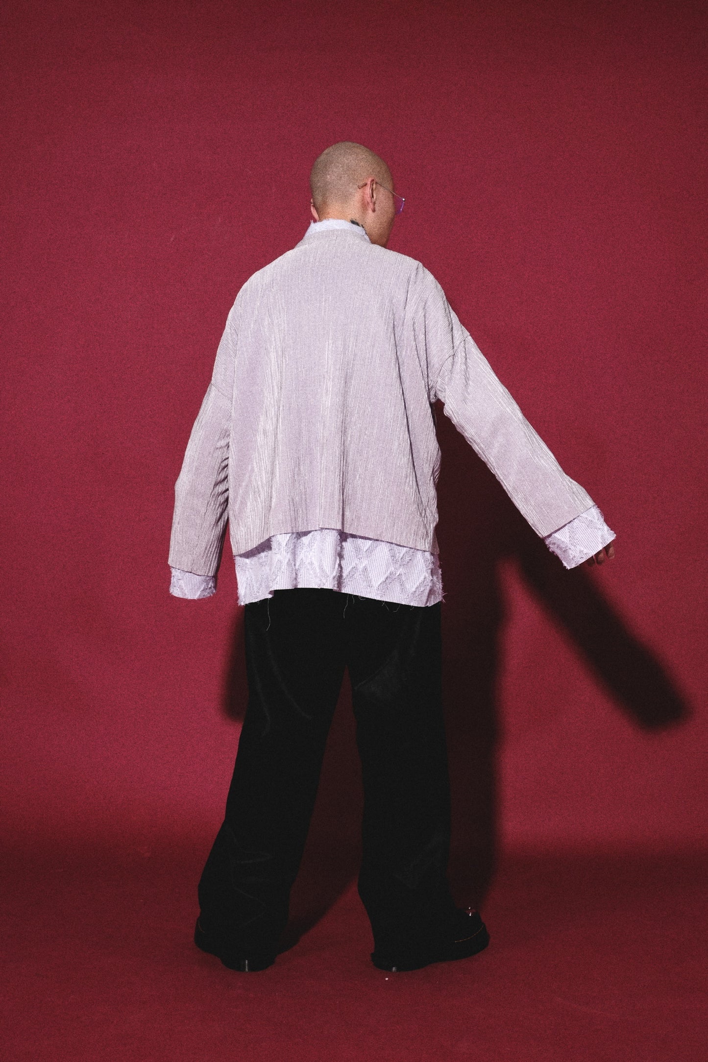 Pleated Shiny Tee