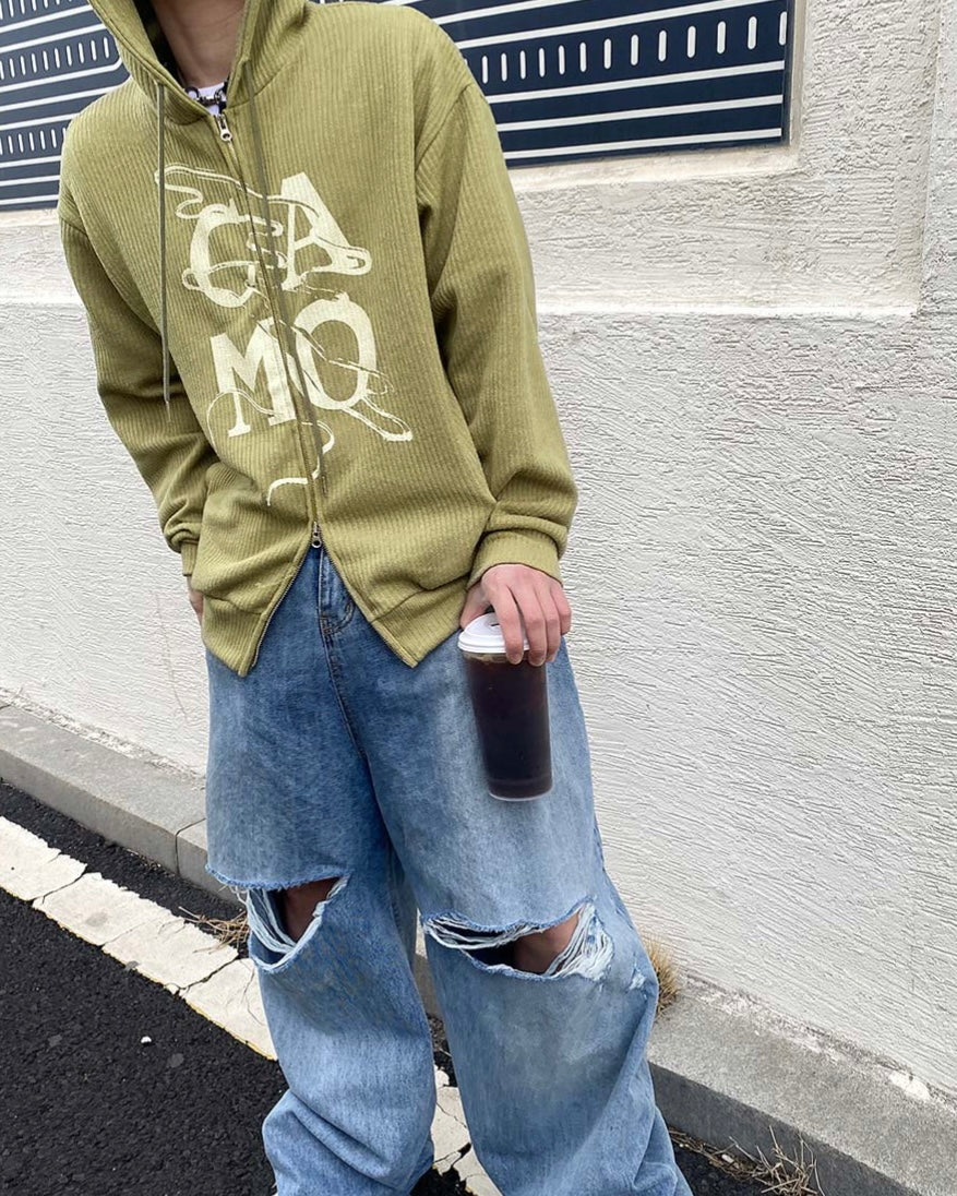 Camo Zip-up Hoodie