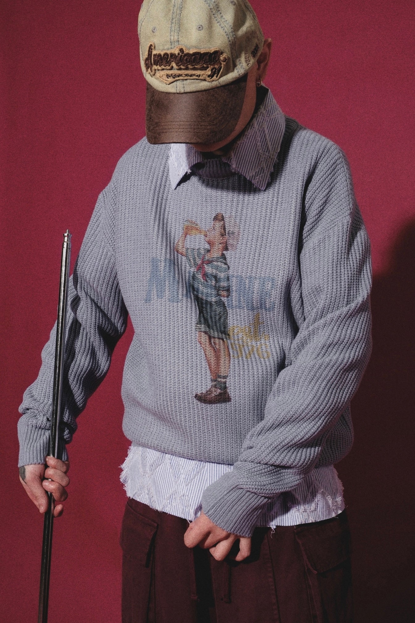 Marine Hachi Knit