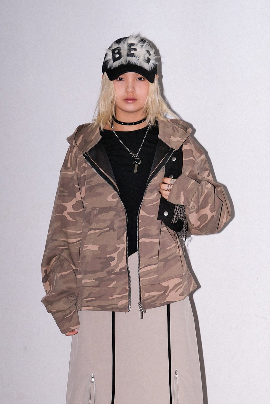 Camo Cloudy Zip Up (BEST!)