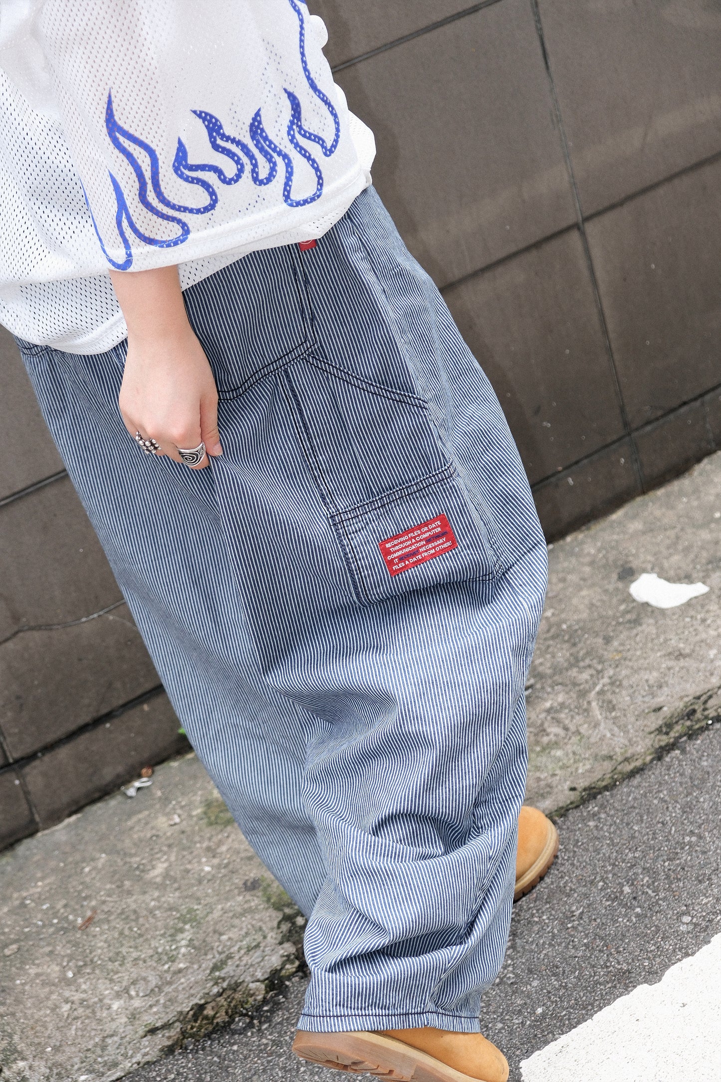 Summer Stripe Wide Pants