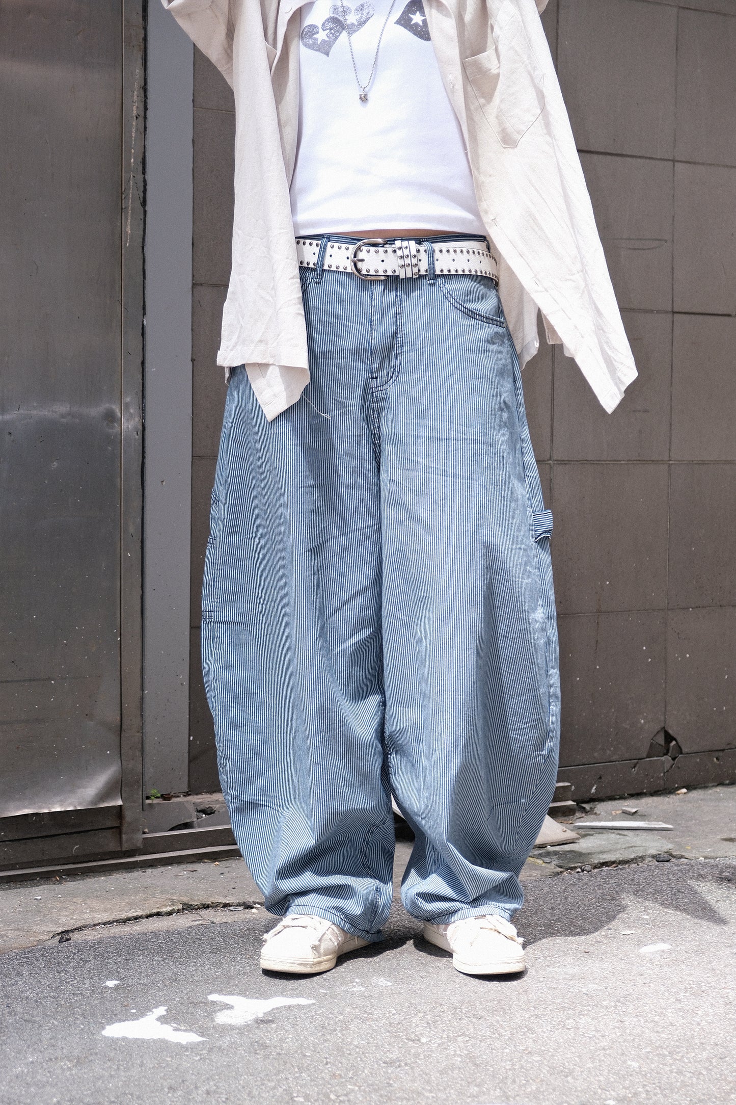 Summer Stripe Wide Pants