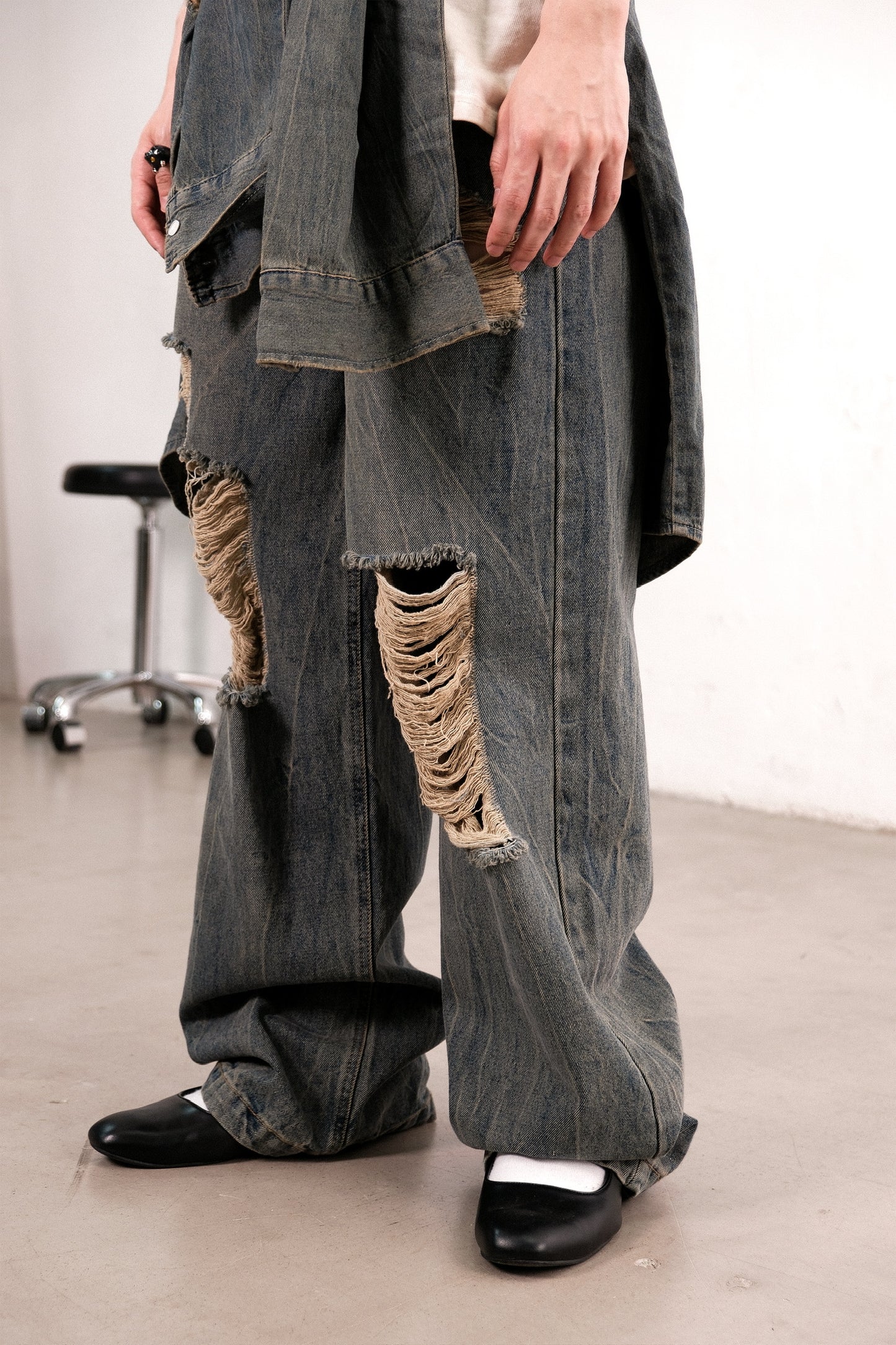 Sabla Malfeliĉa Jeans
