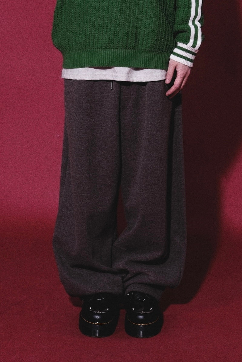 Over Wide Wool Pants