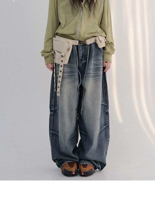 Hem Button Pin Jeans