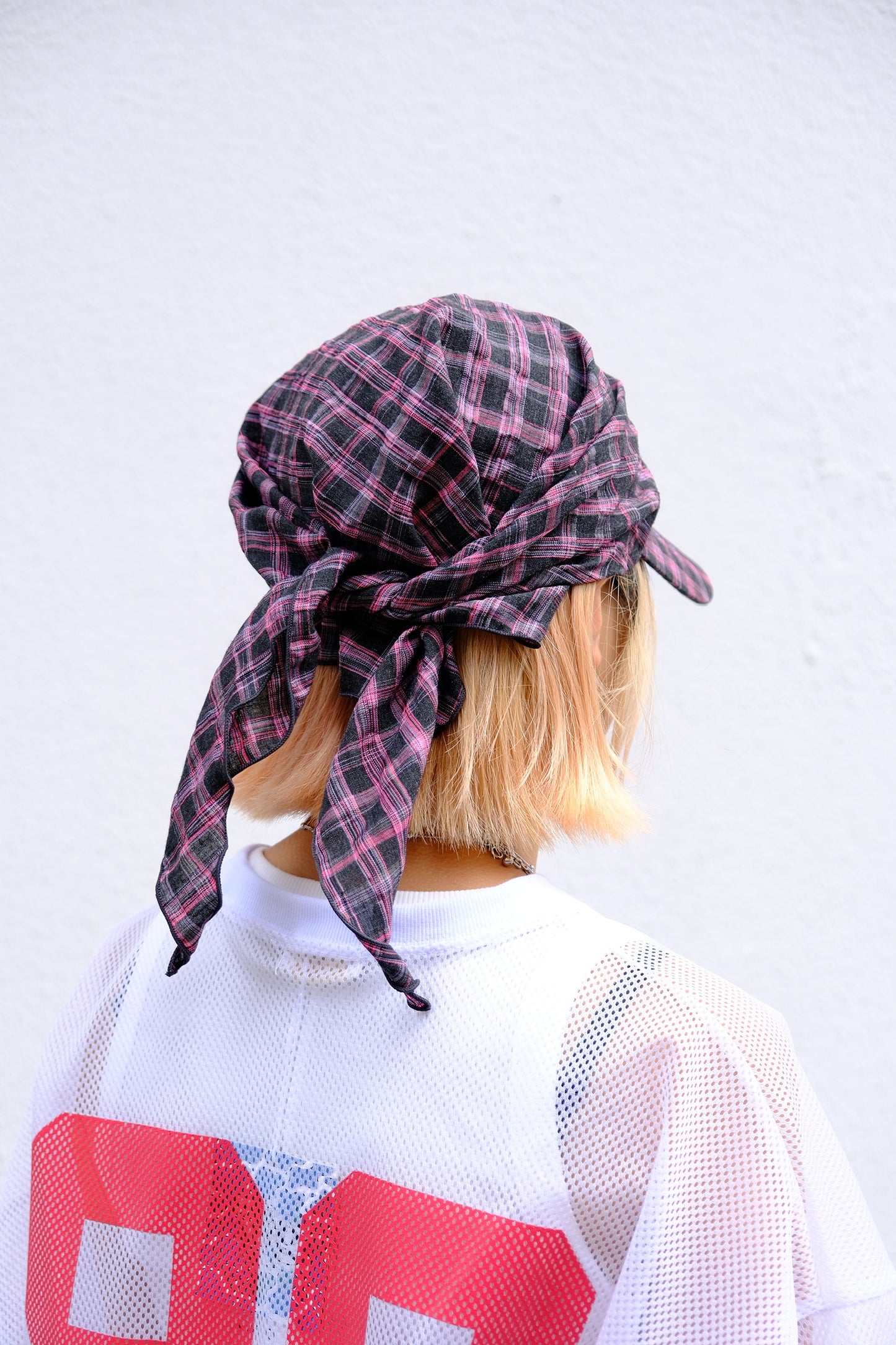 Checker Headband Cap