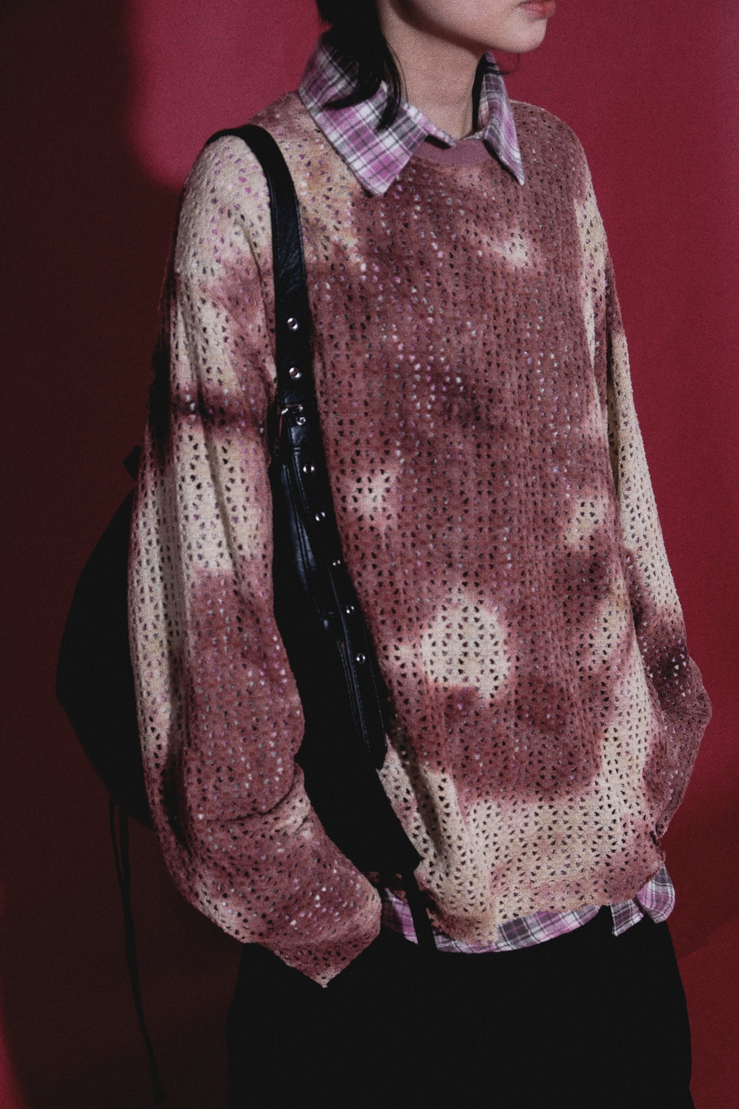 Ribbon Volume Leather Bag