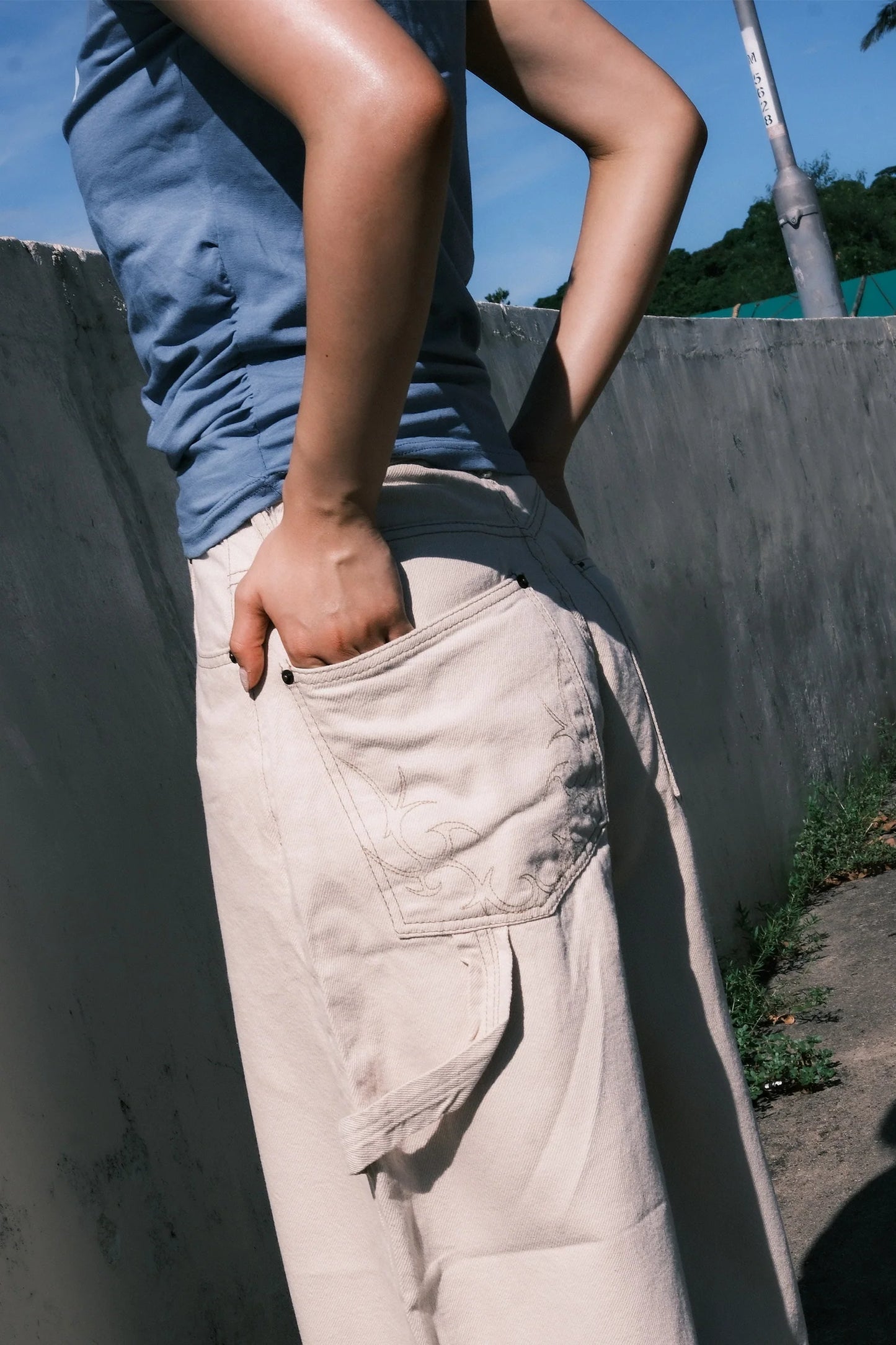 Back Tribal Carpenter Pants (3colors)