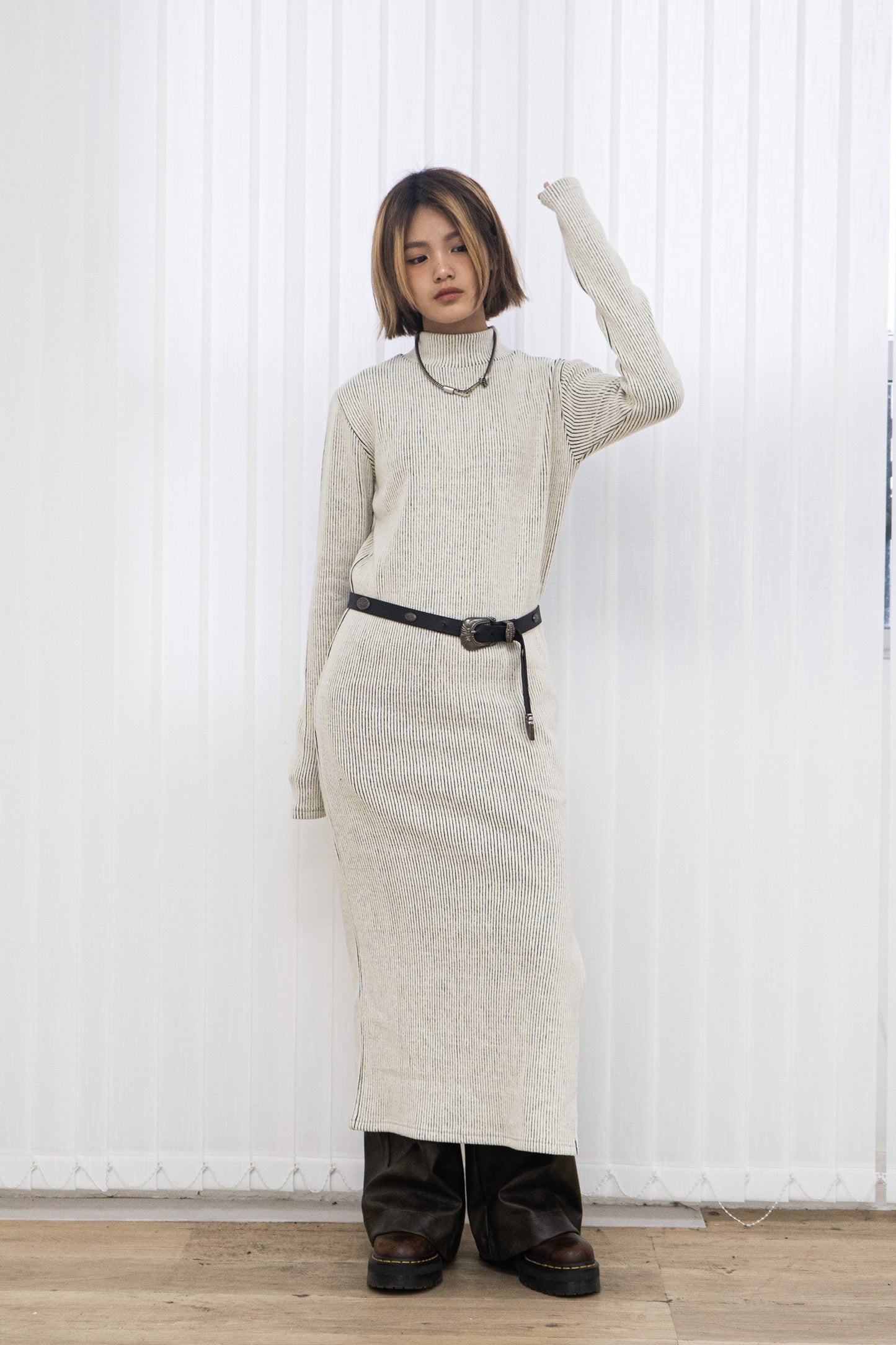 Coquette Knit Long Dress
