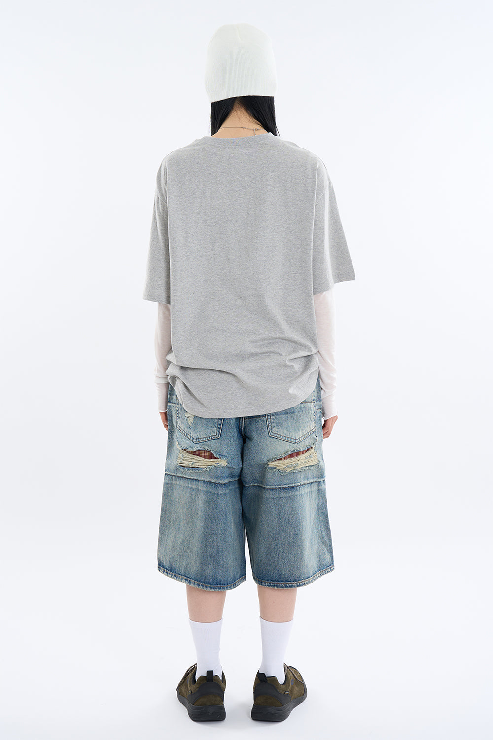 Checker Layered Shorts