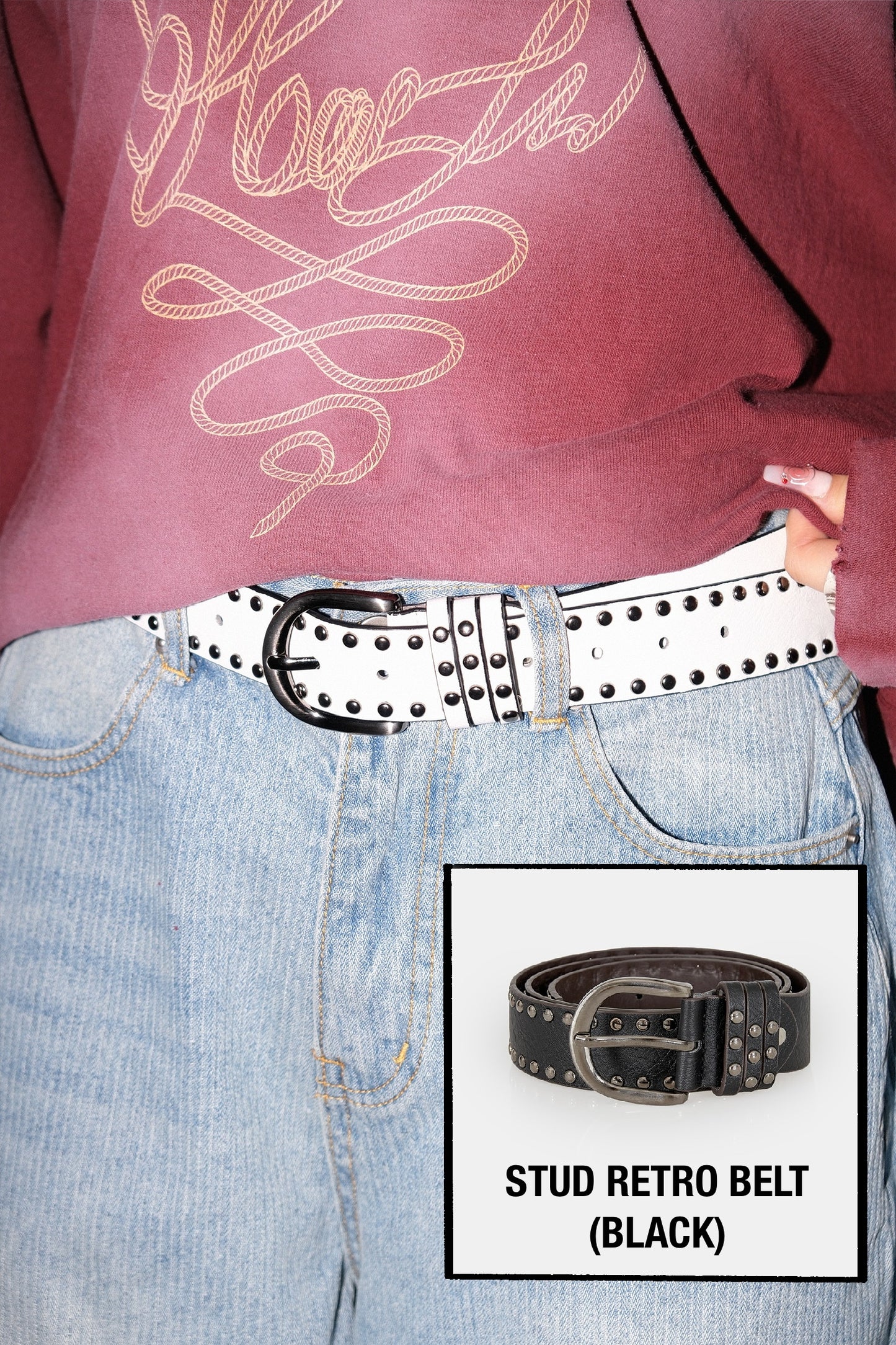 Stud Retro Belt