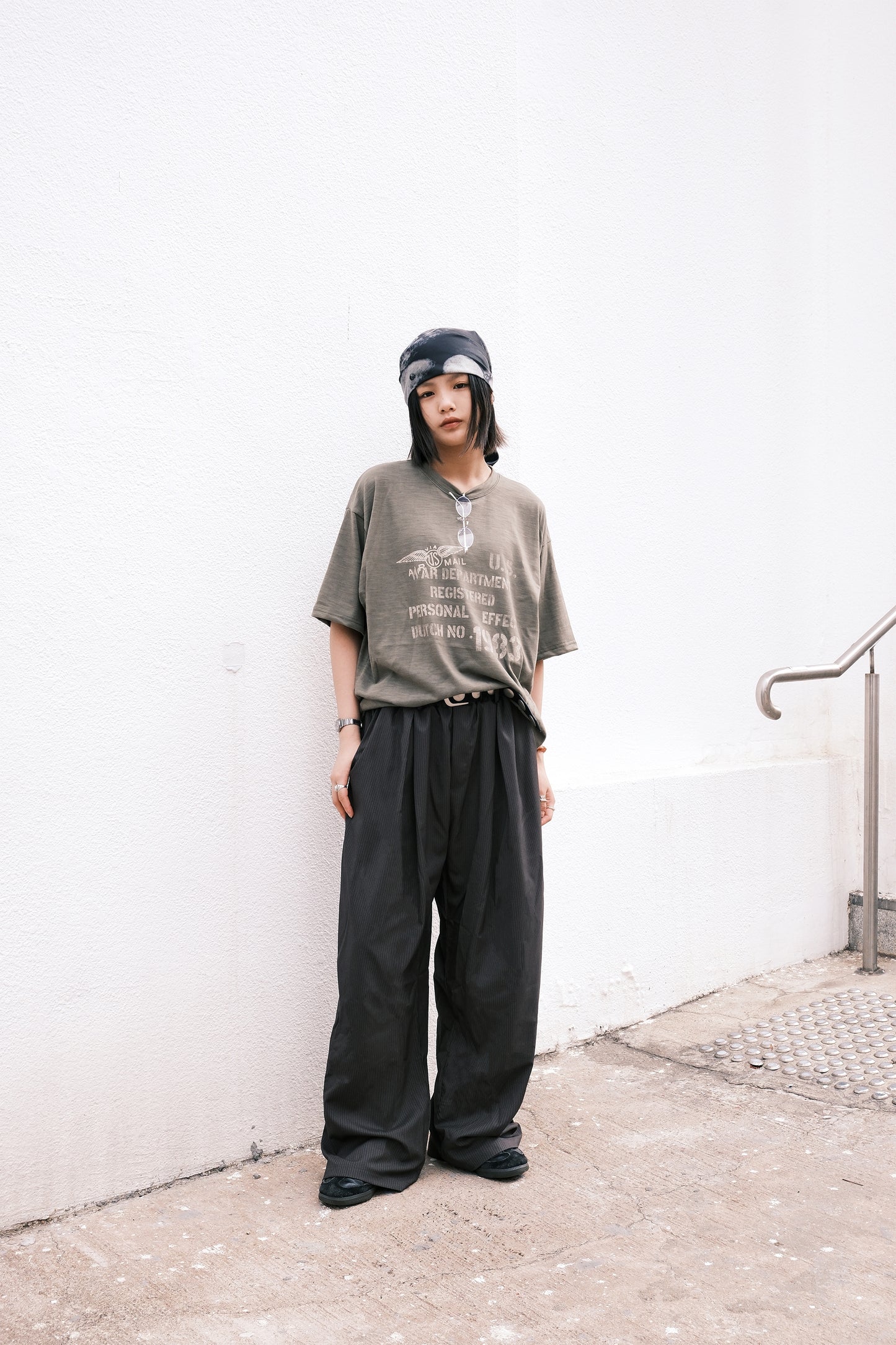 Army Crop Tee (white)