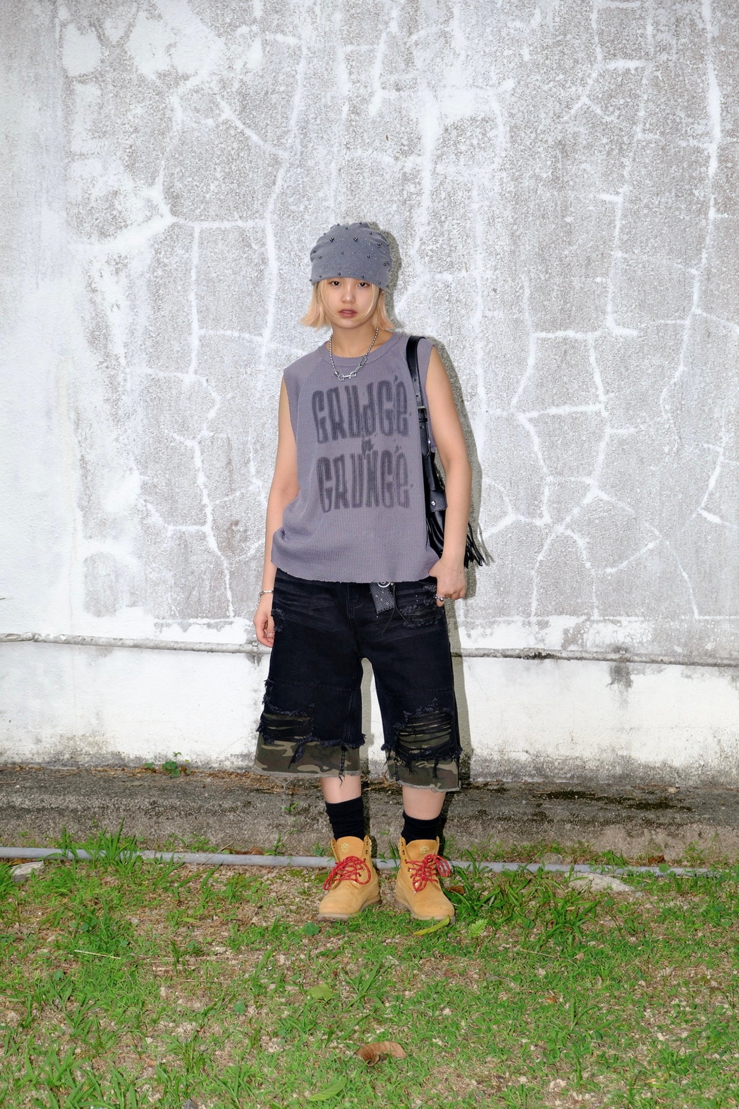 Layered Camo Jorts