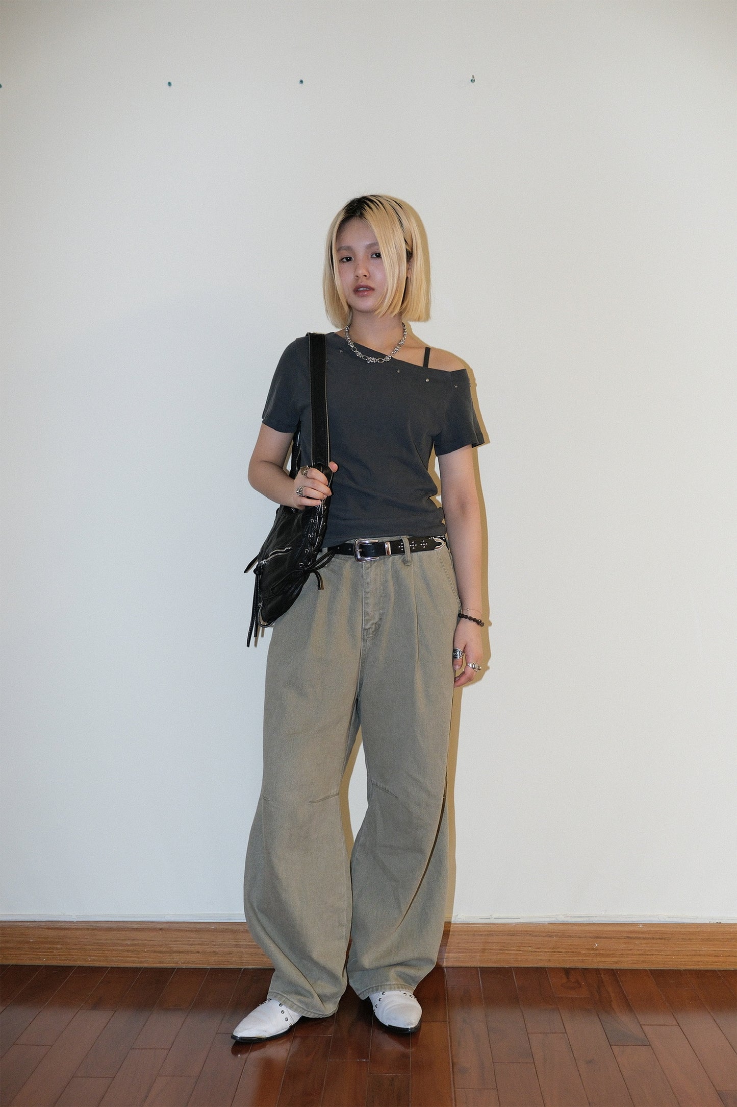 Pigment Stud Off Shoulder
