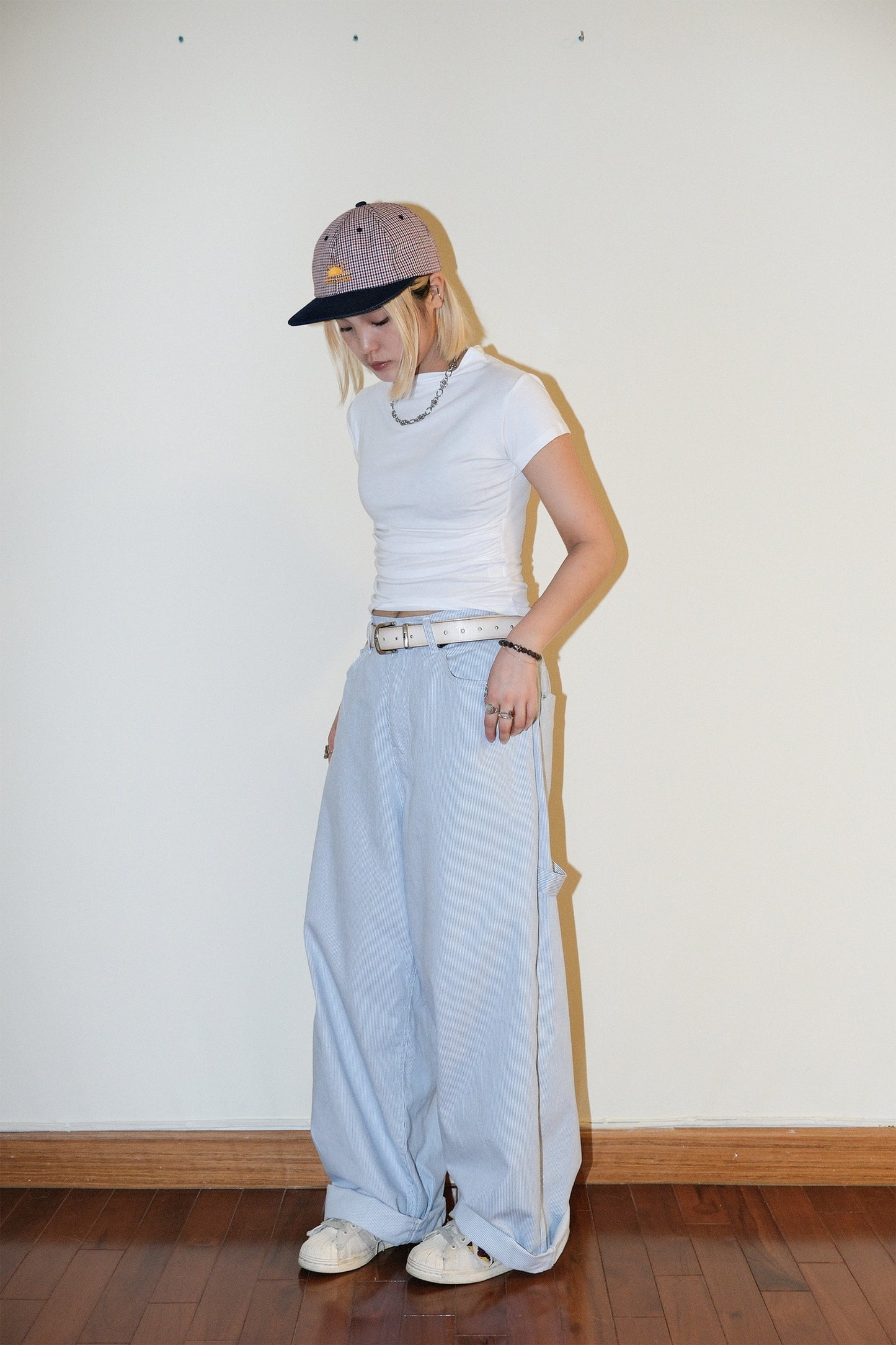 Peace Stripe Wide Pants