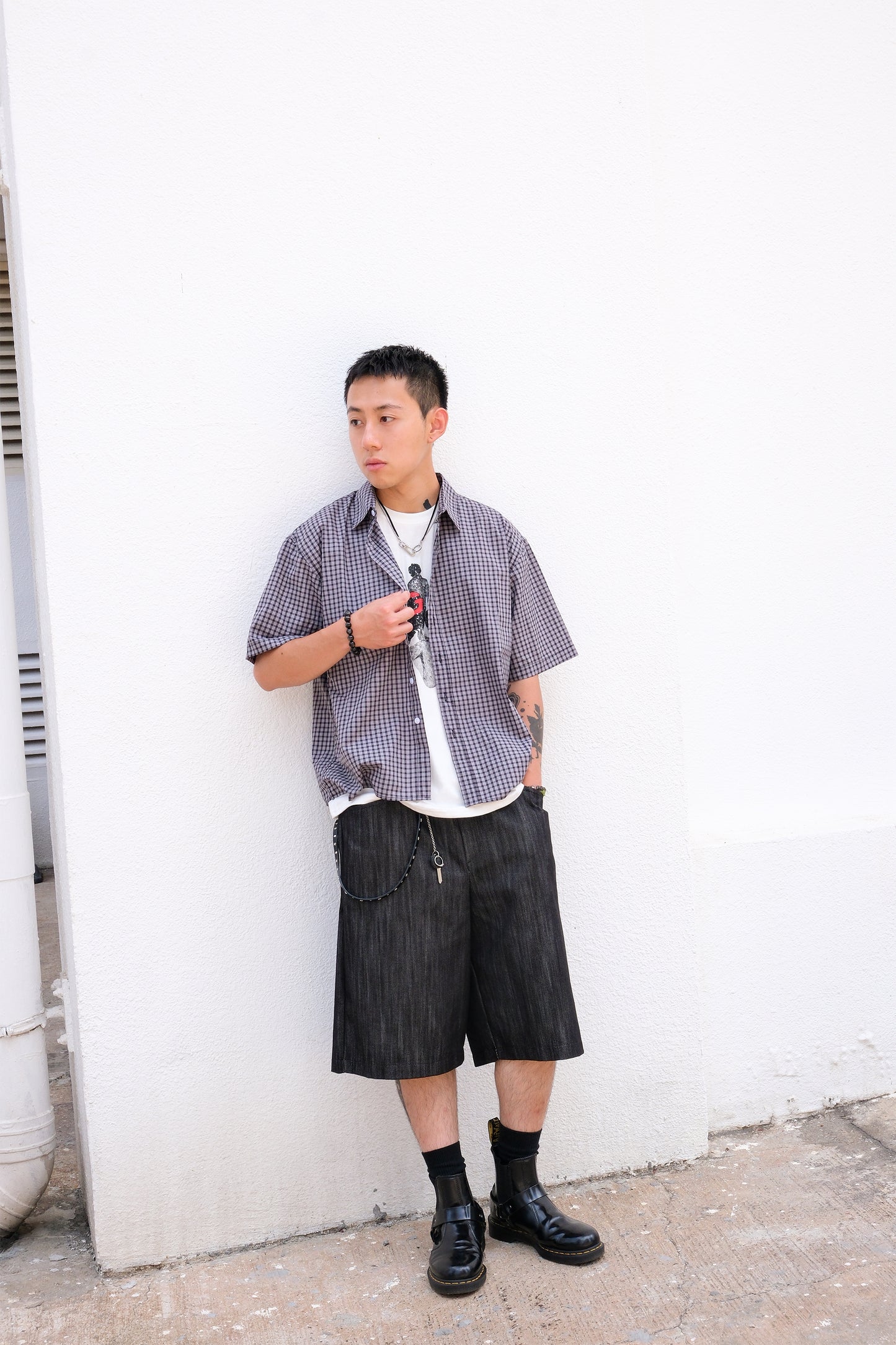 Bamboo Denim Jorts (navy)