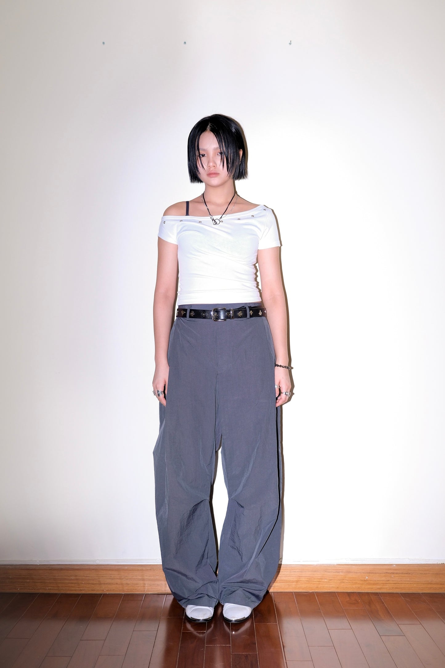 Eyelet Off Shoulder