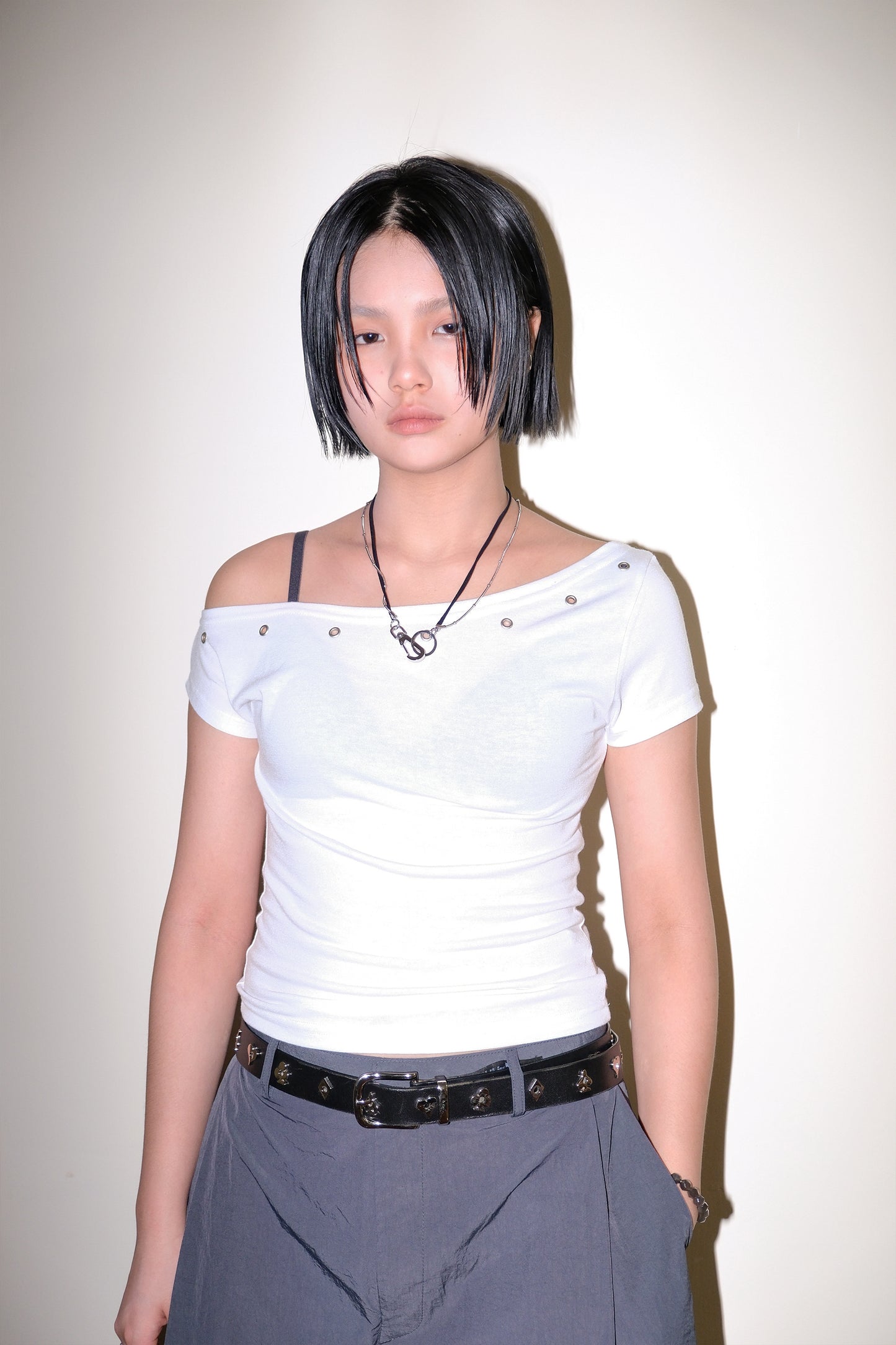 Eyelet Off Shoulder