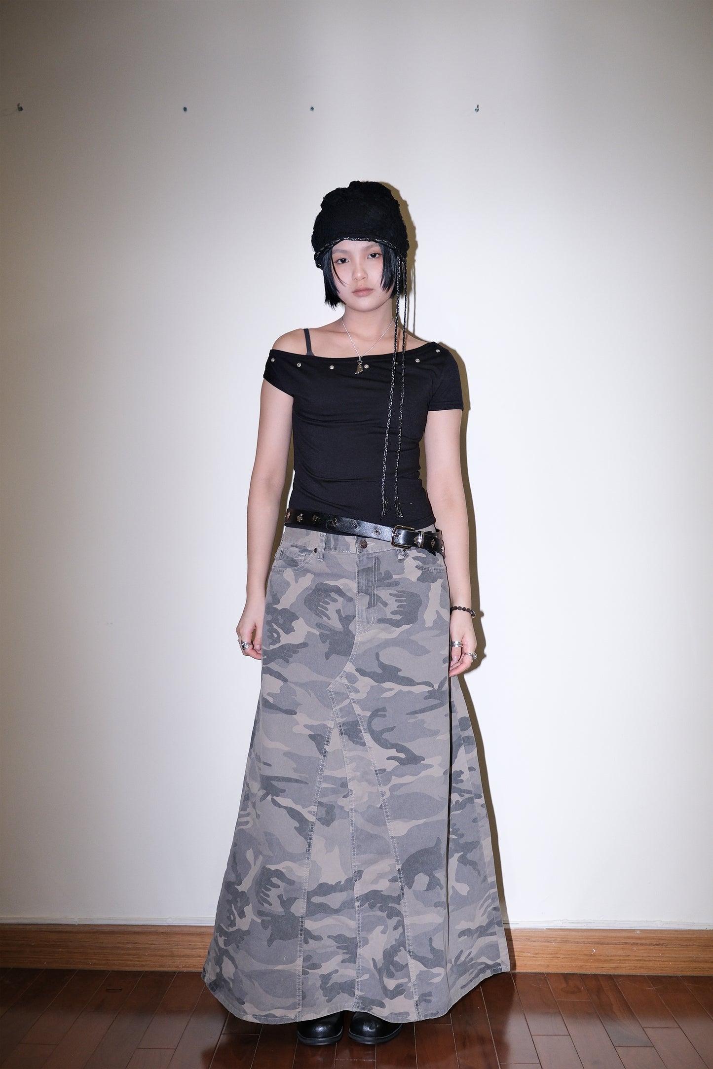 Camo Maxi Skirt
