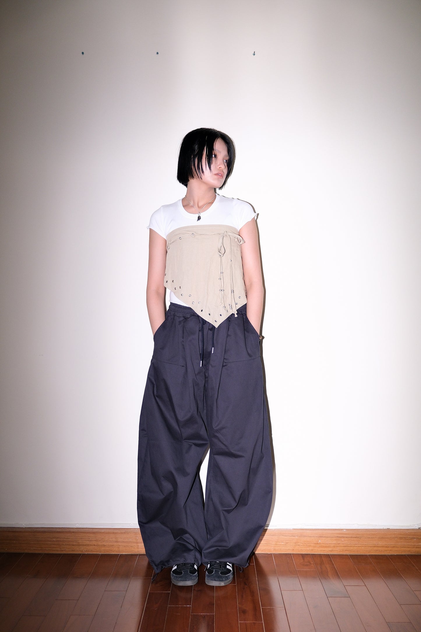 Snap Dart Balloon Pants