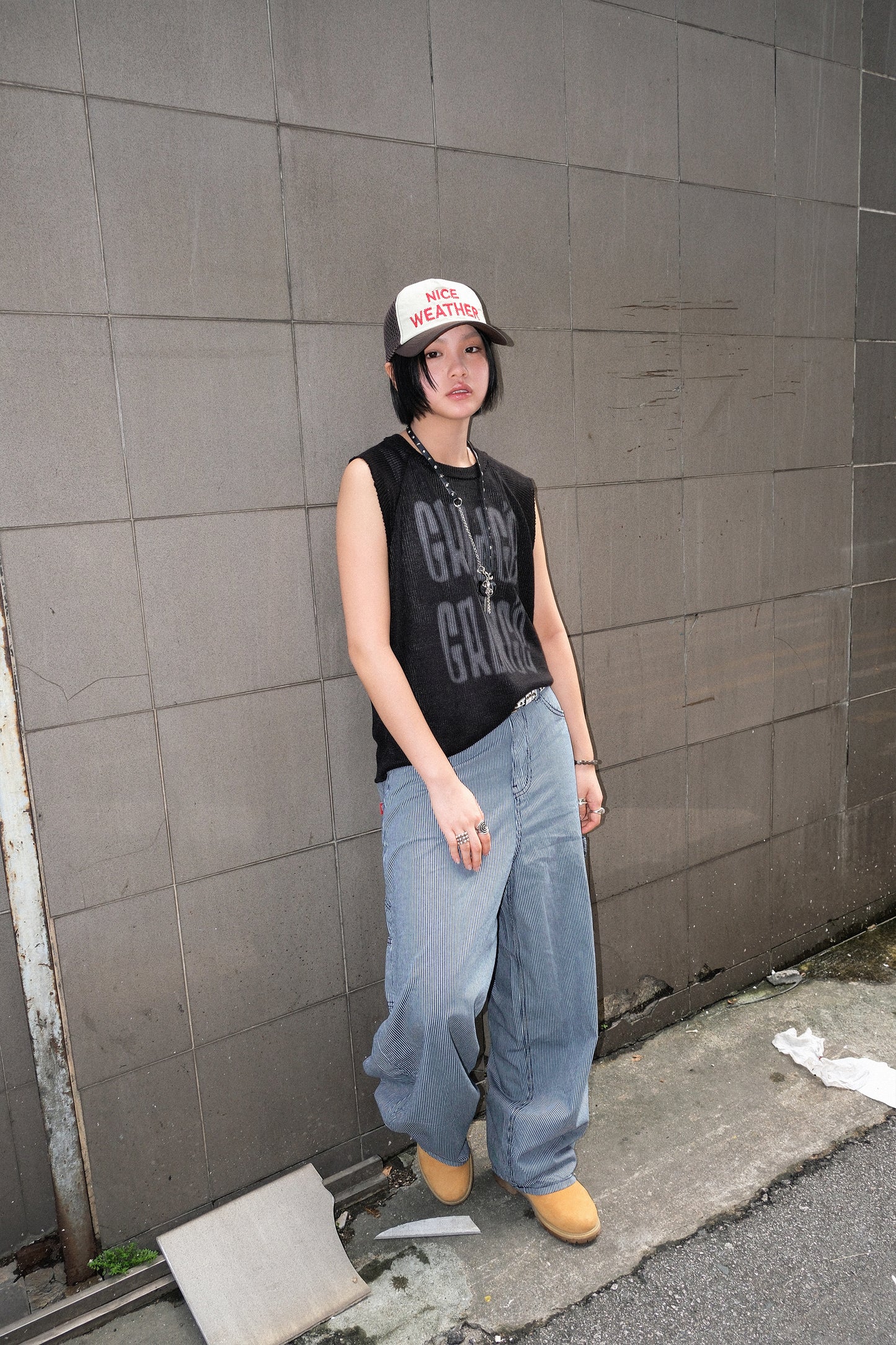 Summer Stripe Wide Pants