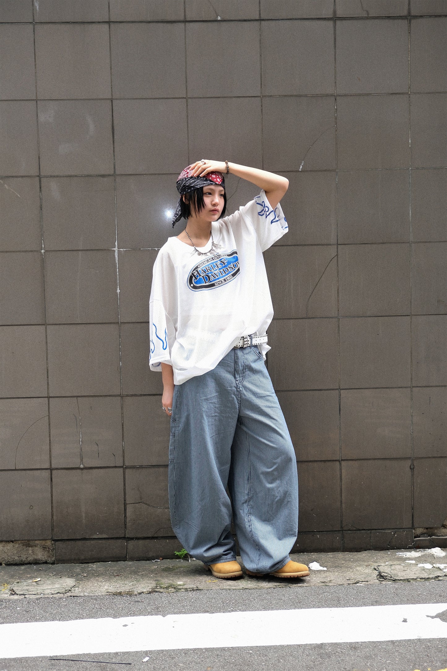 Summer Stripe Wide Pants