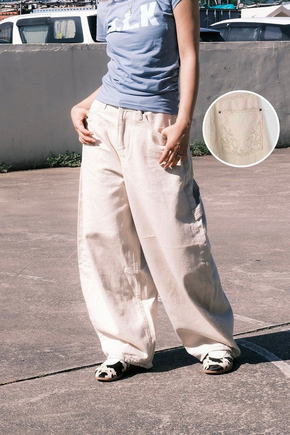 Back Tribal Carpenter Pants (3colors)