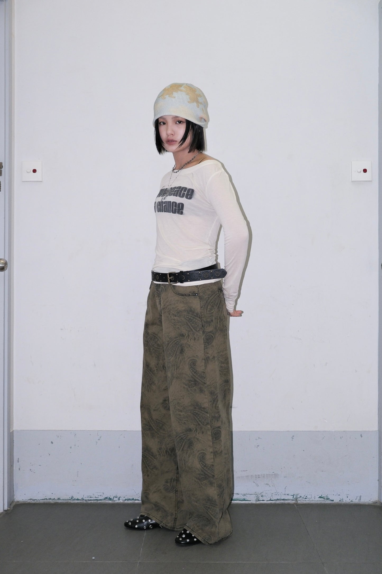 Paisley Wide Jeans