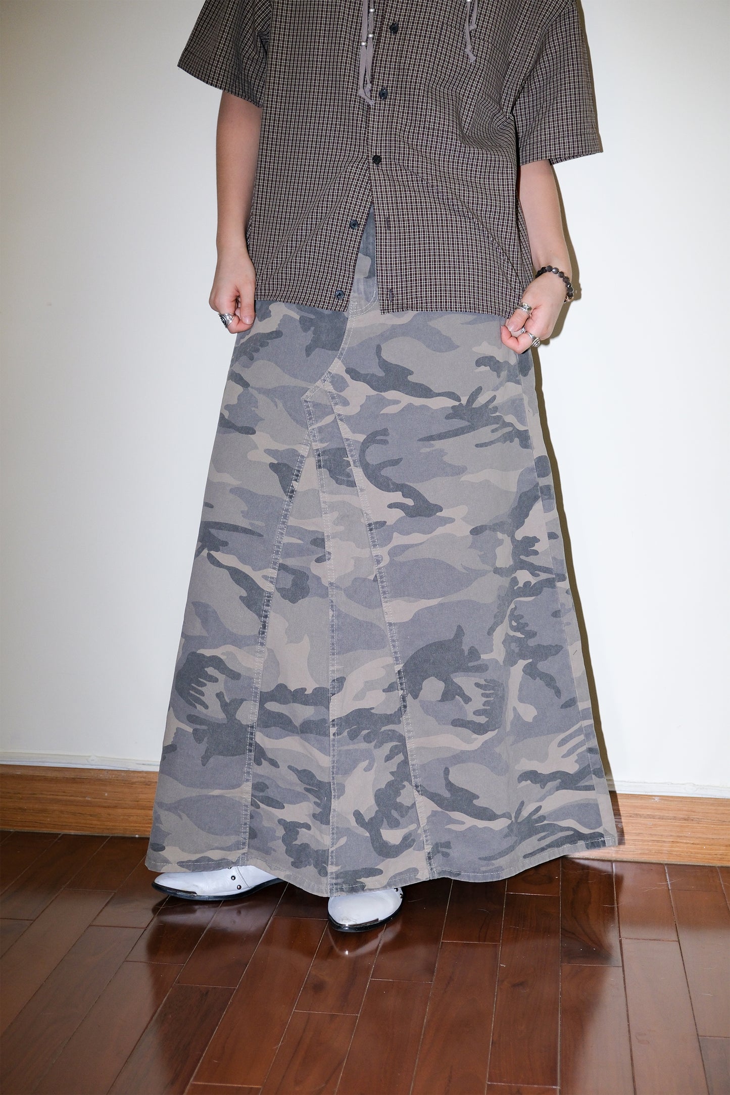 Camo Maxi Skirt