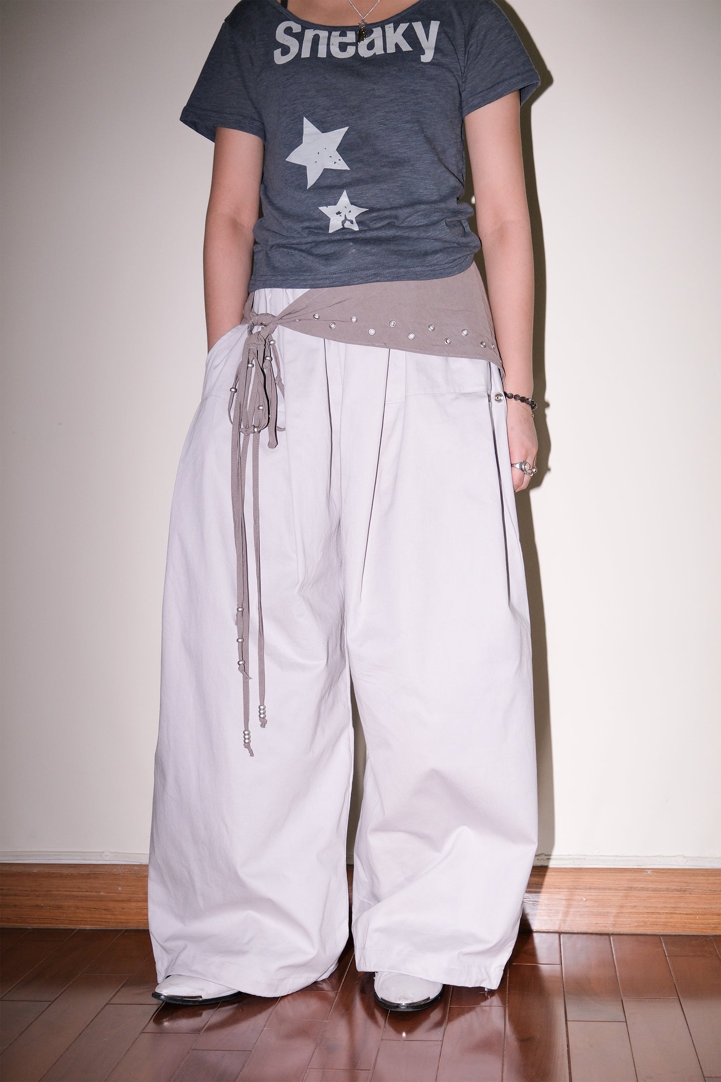 Snap Dart Balloon Pants