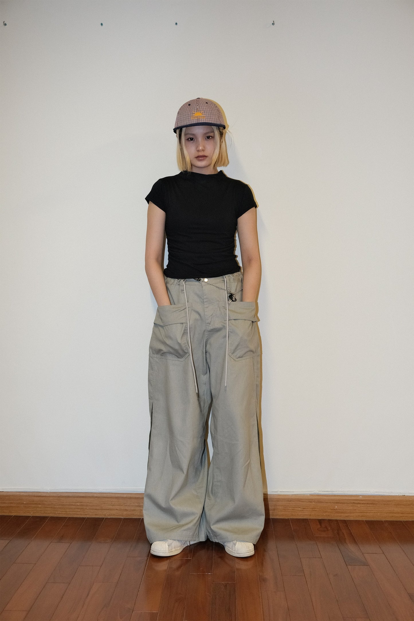 【BEST】Slim Shirring Top (white)