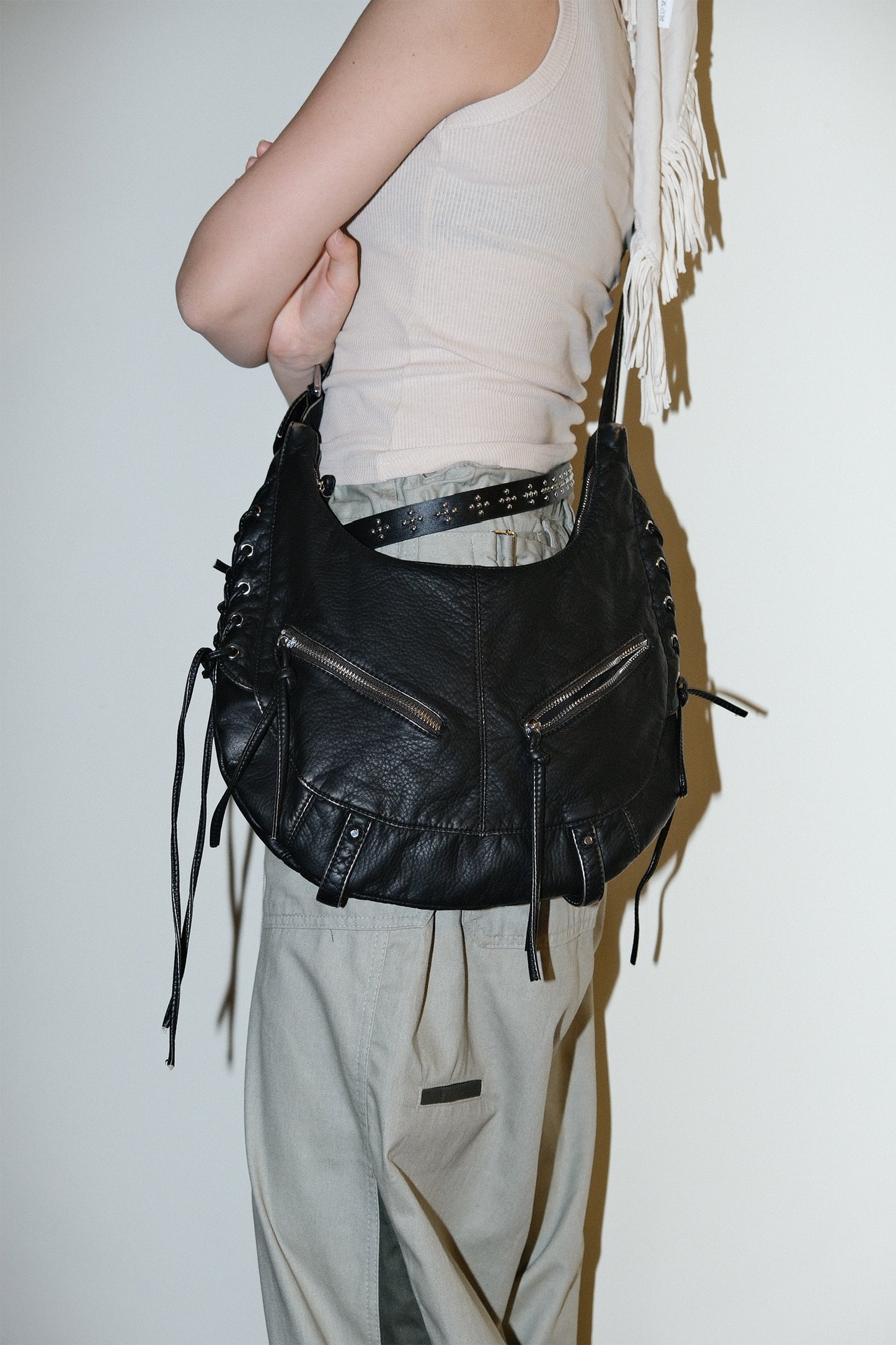 Mary Tied Leather Bag