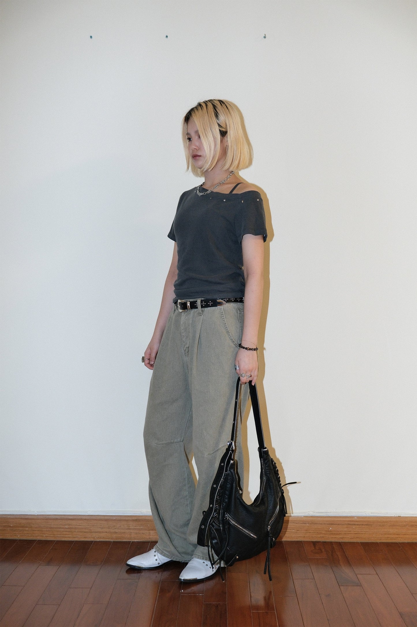 Mary Tied Leather Bag