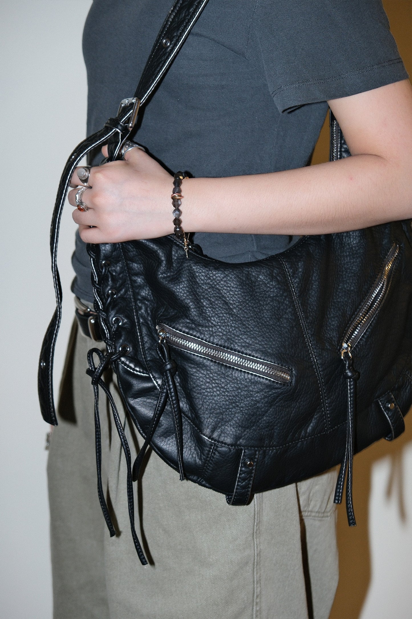 Mary Tied Leather Bag