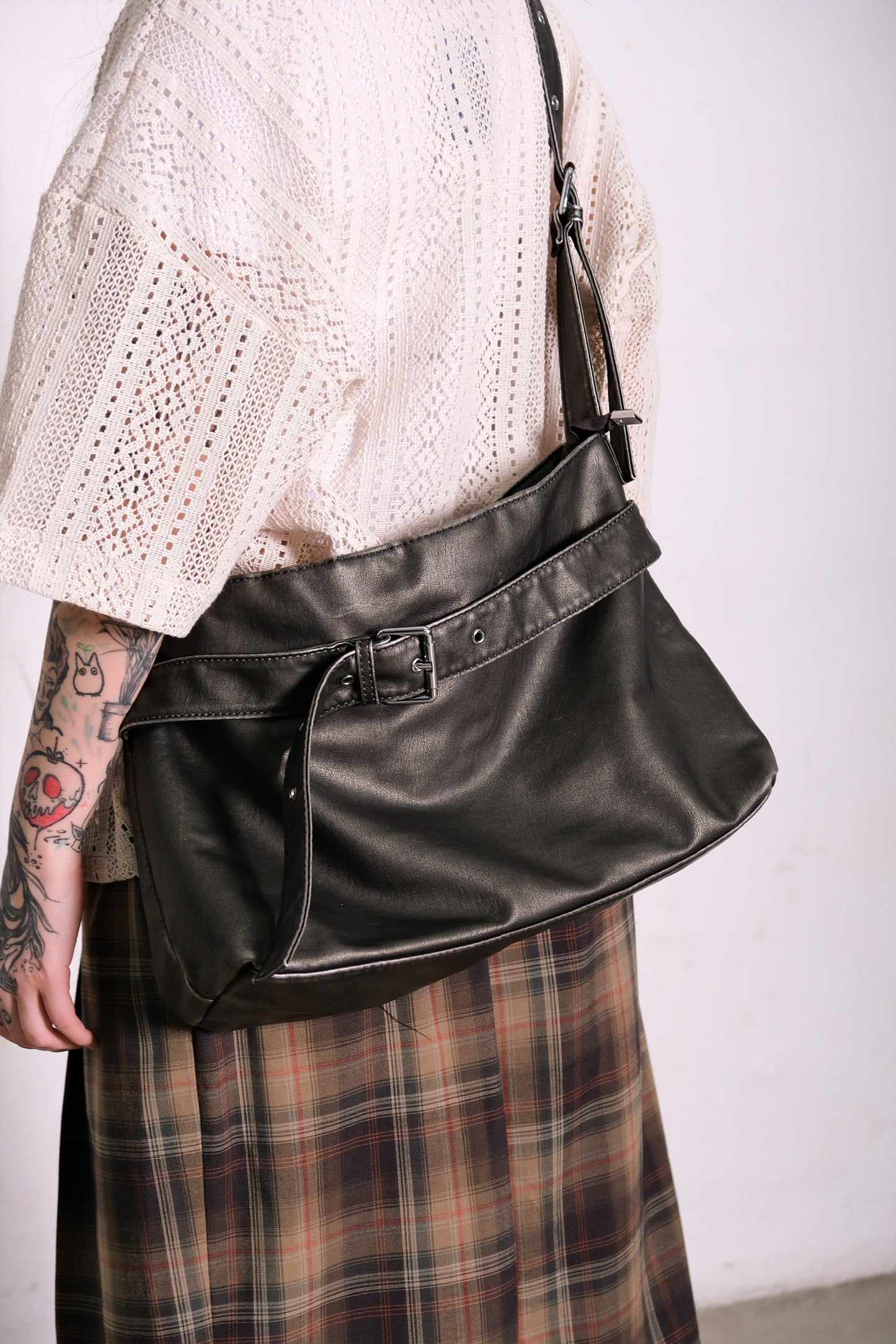 Leather Belt 2way Bag