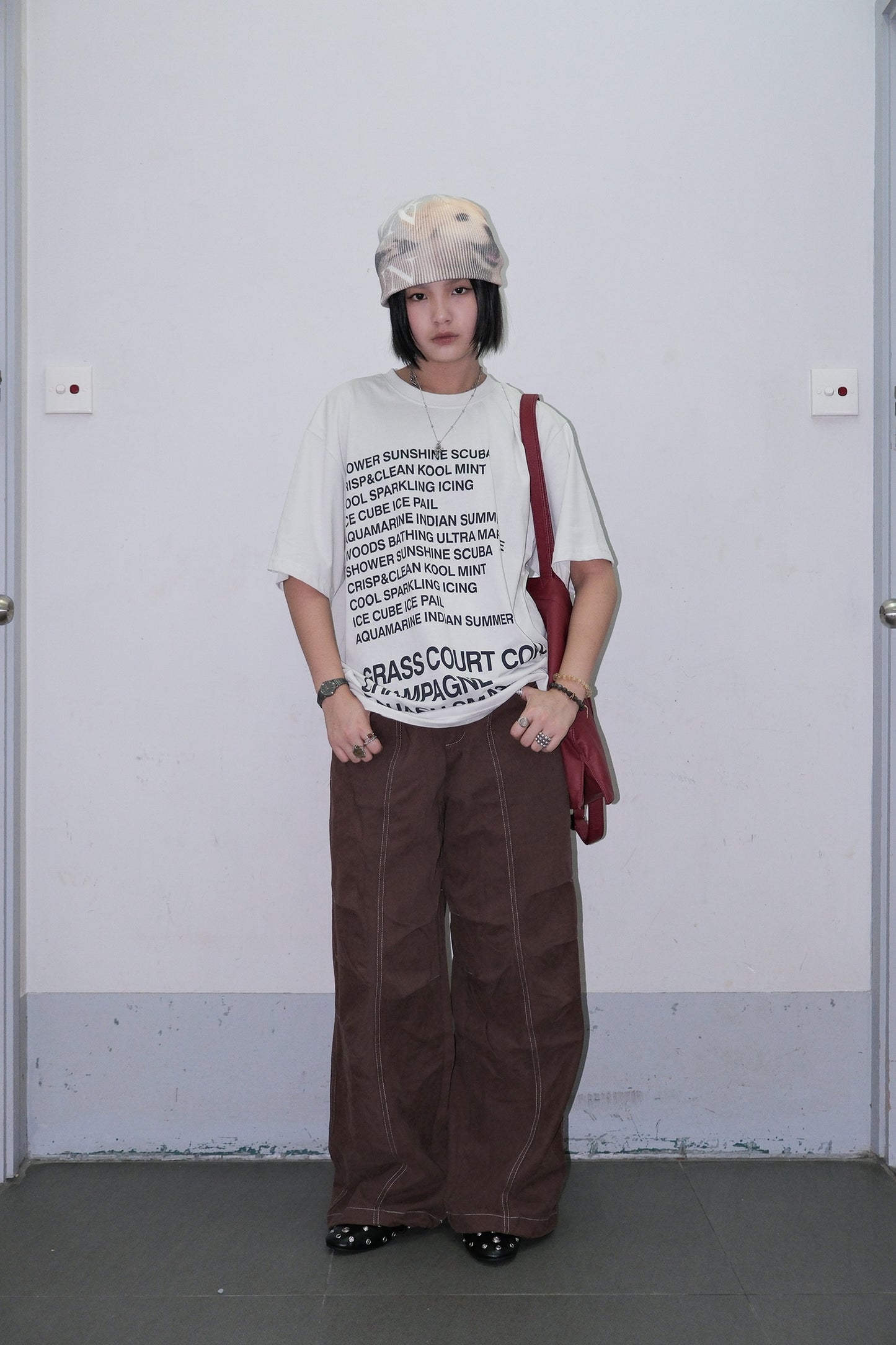 Stitched Pintuck Pants