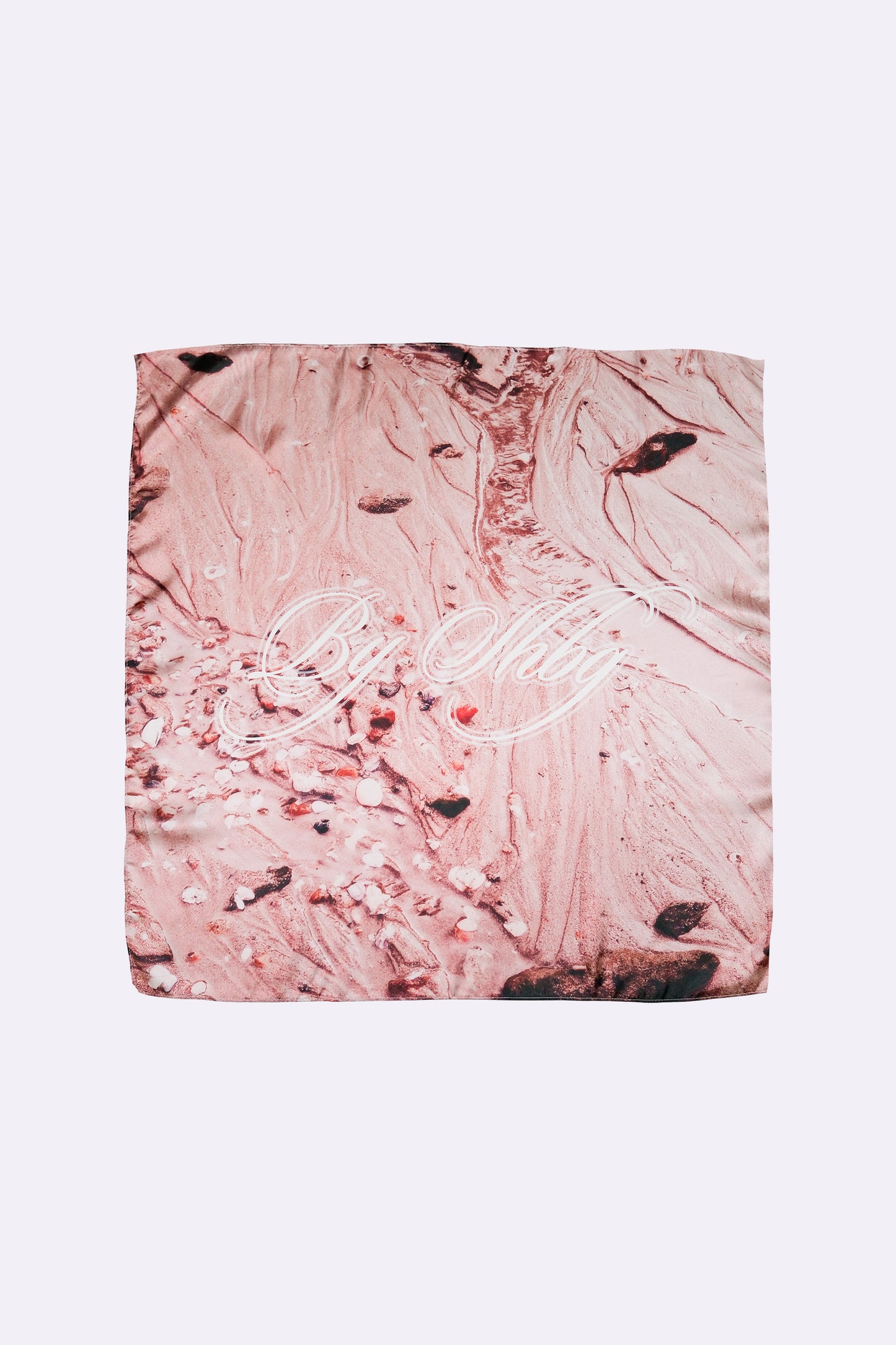 Seashell Printed Logo Scarf
