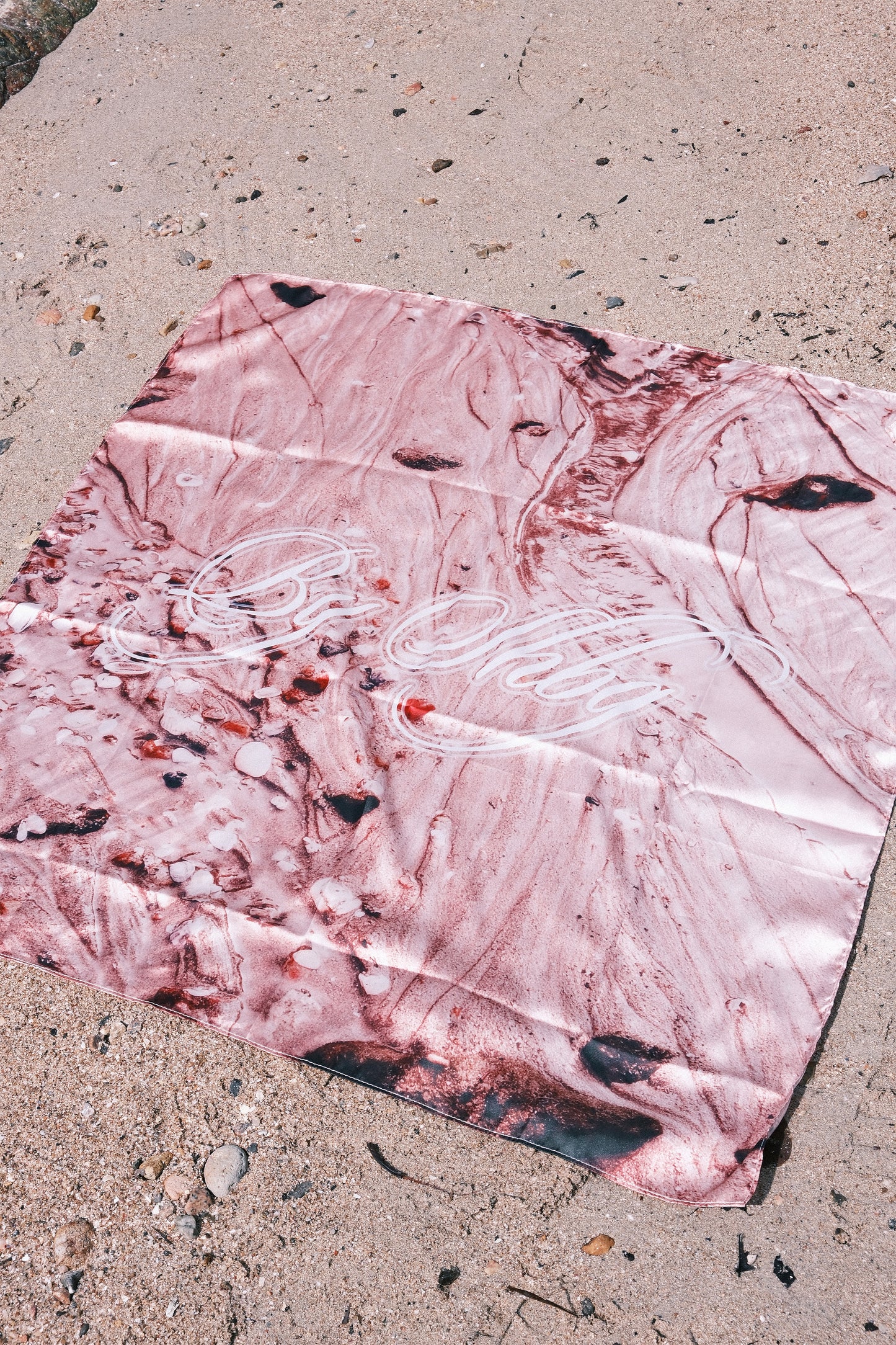 Seashell Printed Logo Scarf