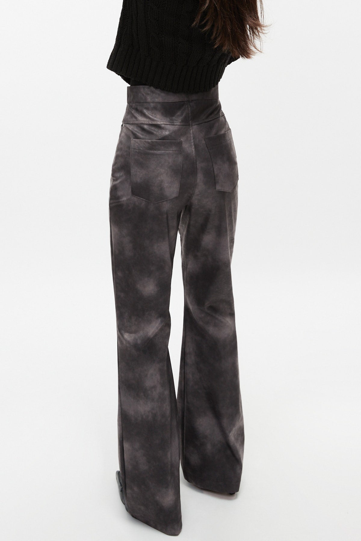 Pigment Dyed Leather Pants