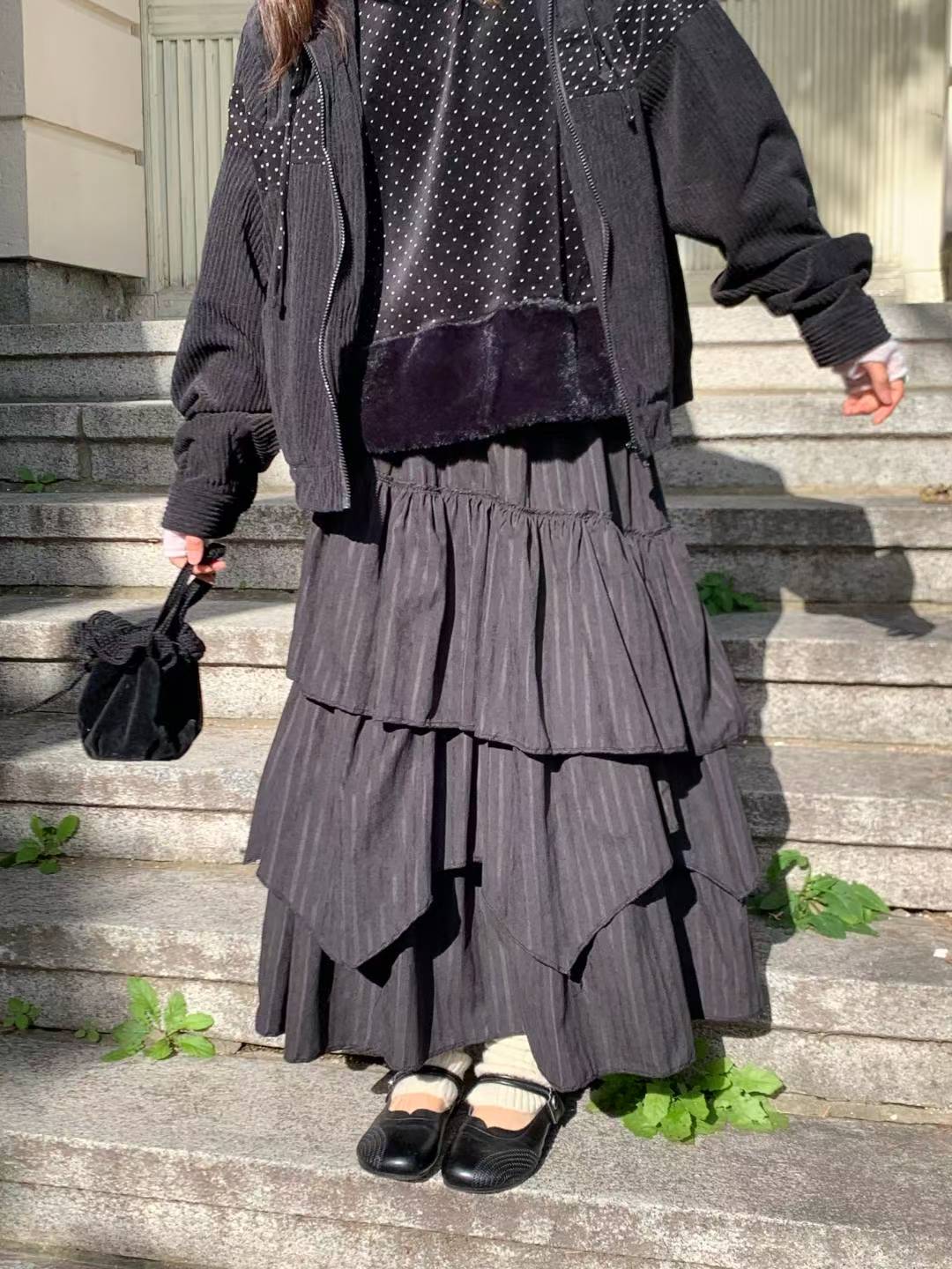 Casey Layered Skirt (Purple)