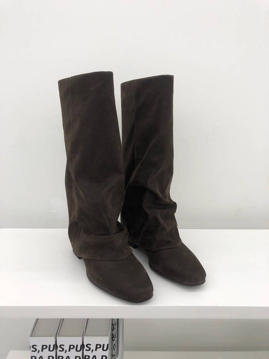 Suede Layer Boots
