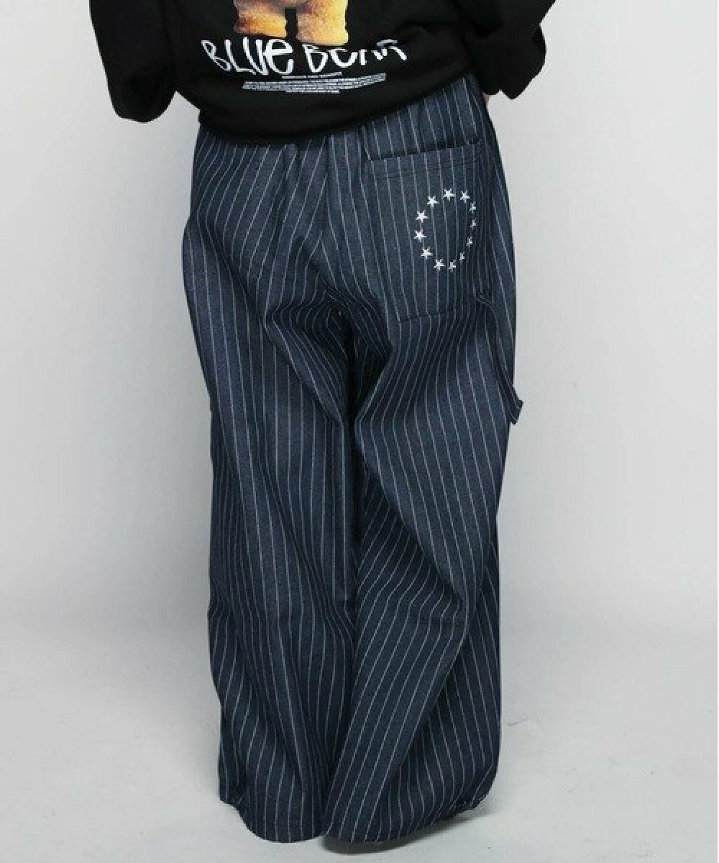 Star Striped Balloon Pants