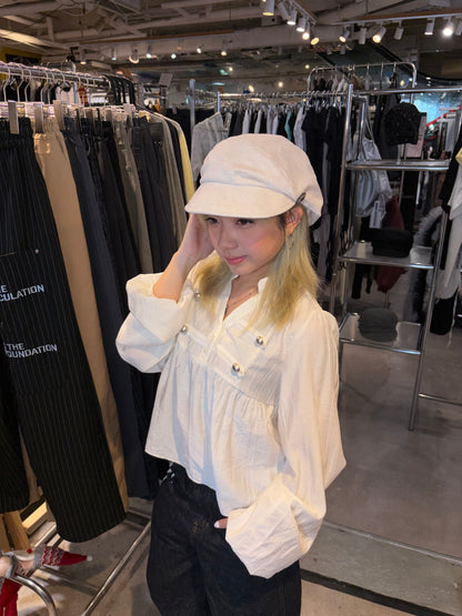 Slouchy Button Beret (3colors)