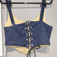 Band Print Remake Corset 02