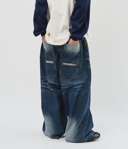 Back Pocket Maxi Jeans