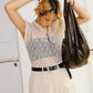 Croissant leather bag