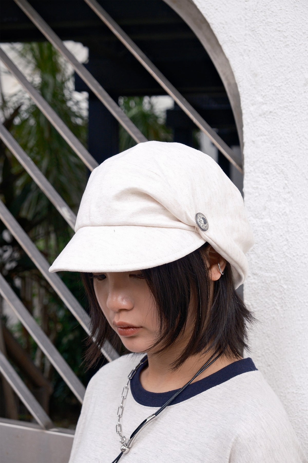 Slouchy Button Beret (3colors)