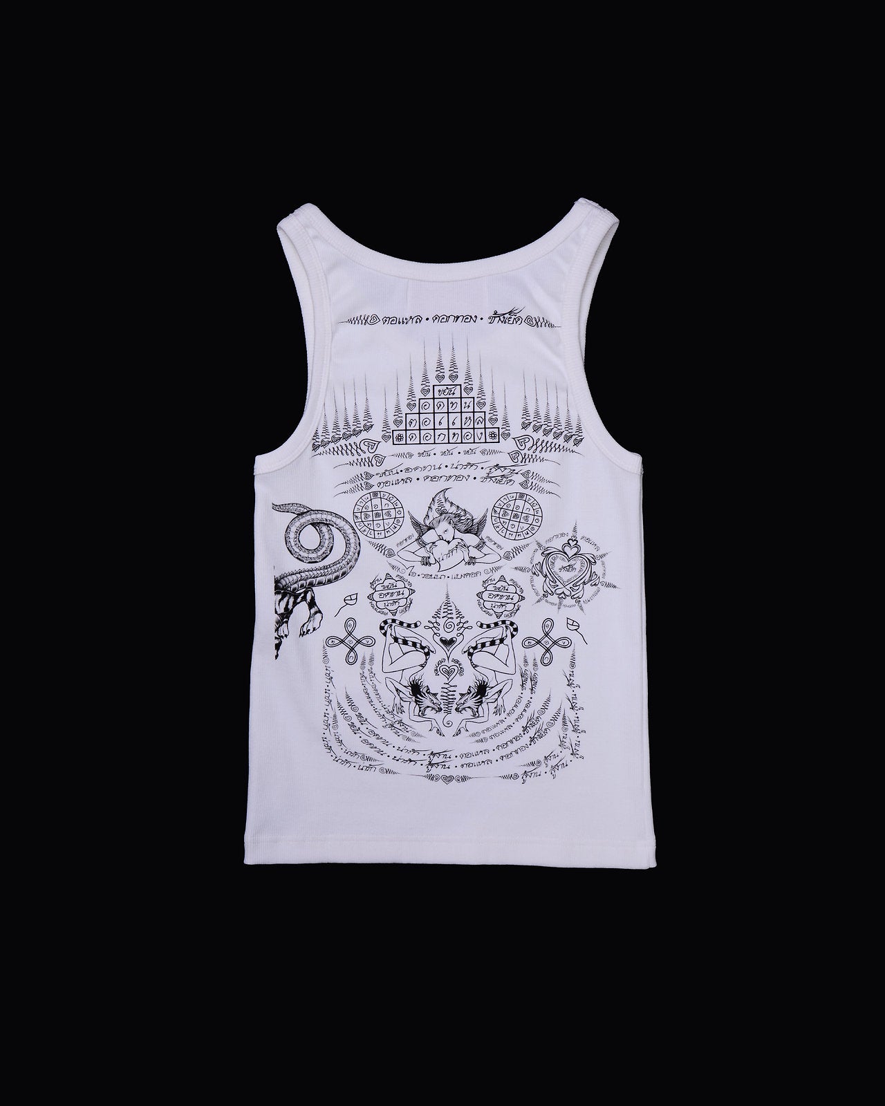 White Sak Yan Tank Top